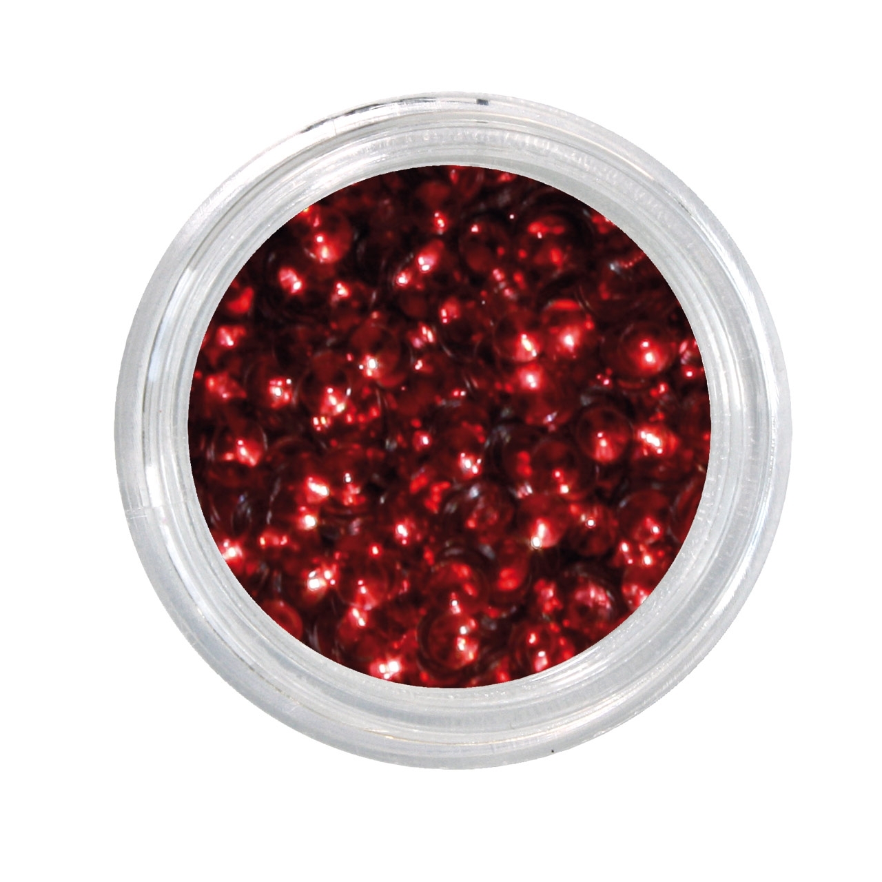 BAEHR BEAUTY CONCEPT NAILS Nailglitter Pailletten Halbkugel red