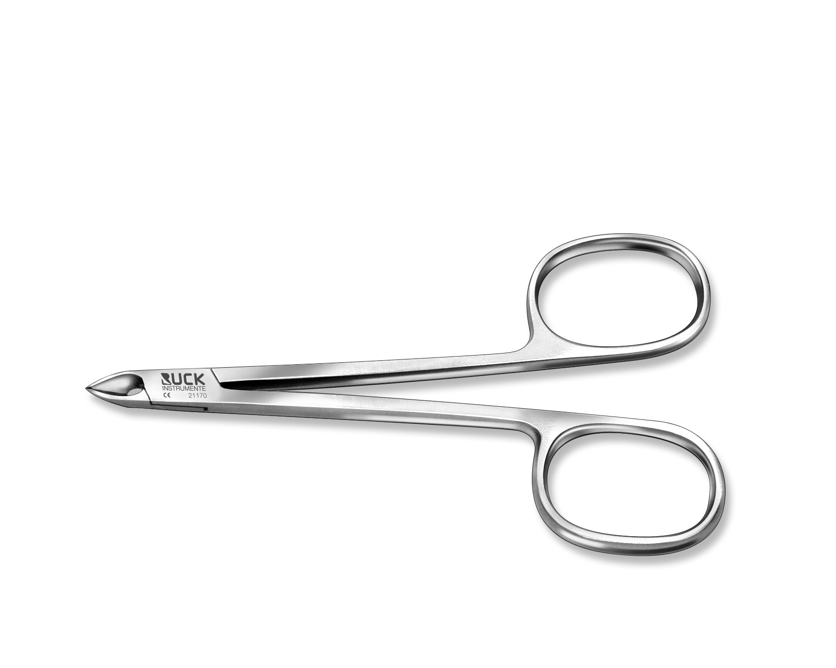 RUCK INSTRUMENTE Hautzange | Länge 10 cm Schneide 8 mm schräg