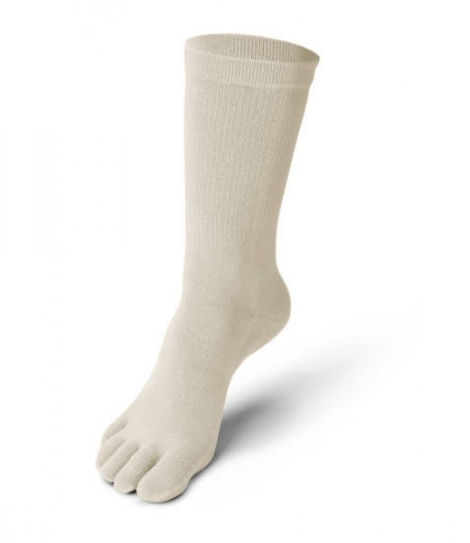 Zehensocken mit Ferse natur | Gr. 39-42 (Staffelpreis)