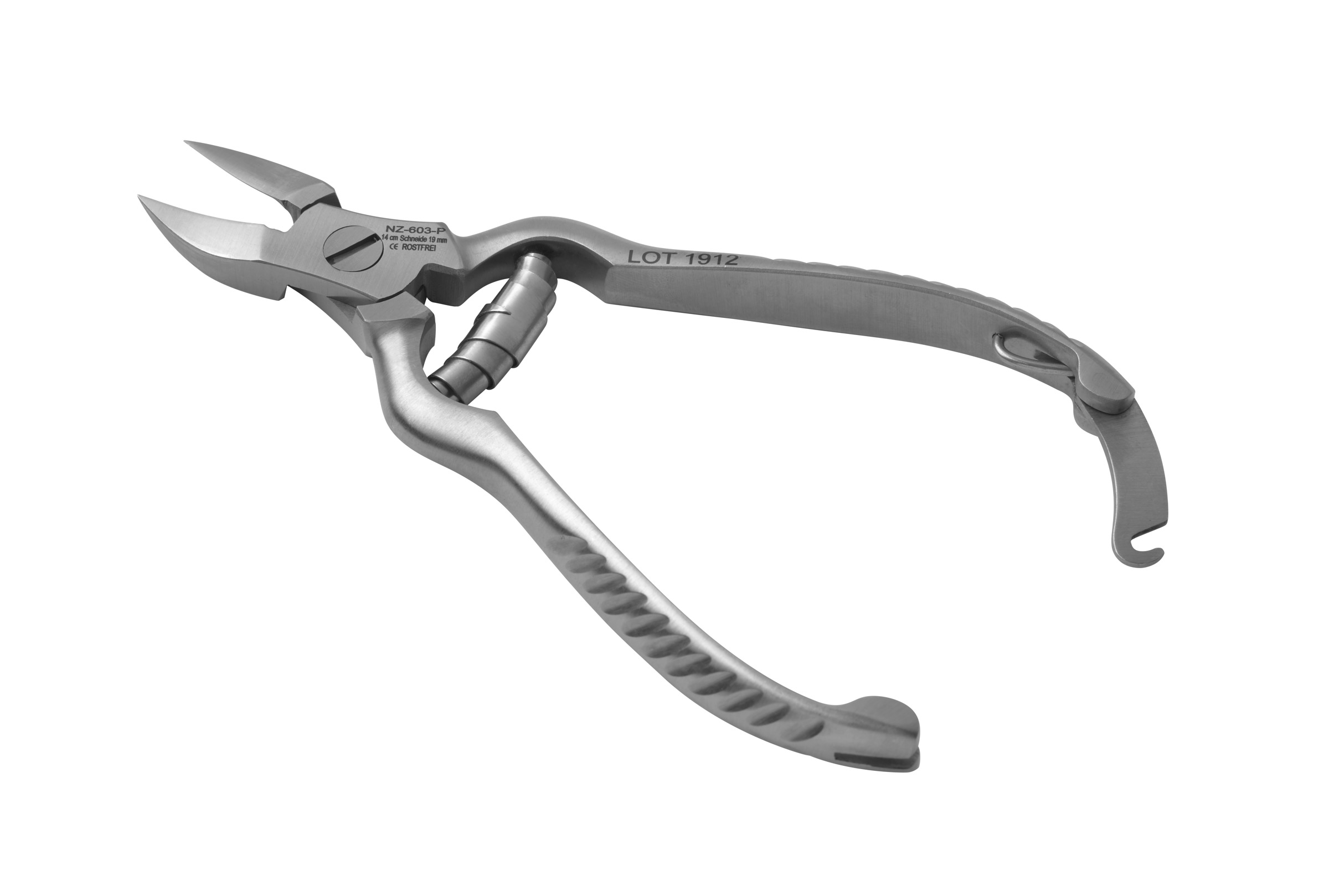Tadelia® Professional Nagelzange für Fußpflege und Podologie | NZ-603-P | Länge 14 cm Schneide 19 mm 