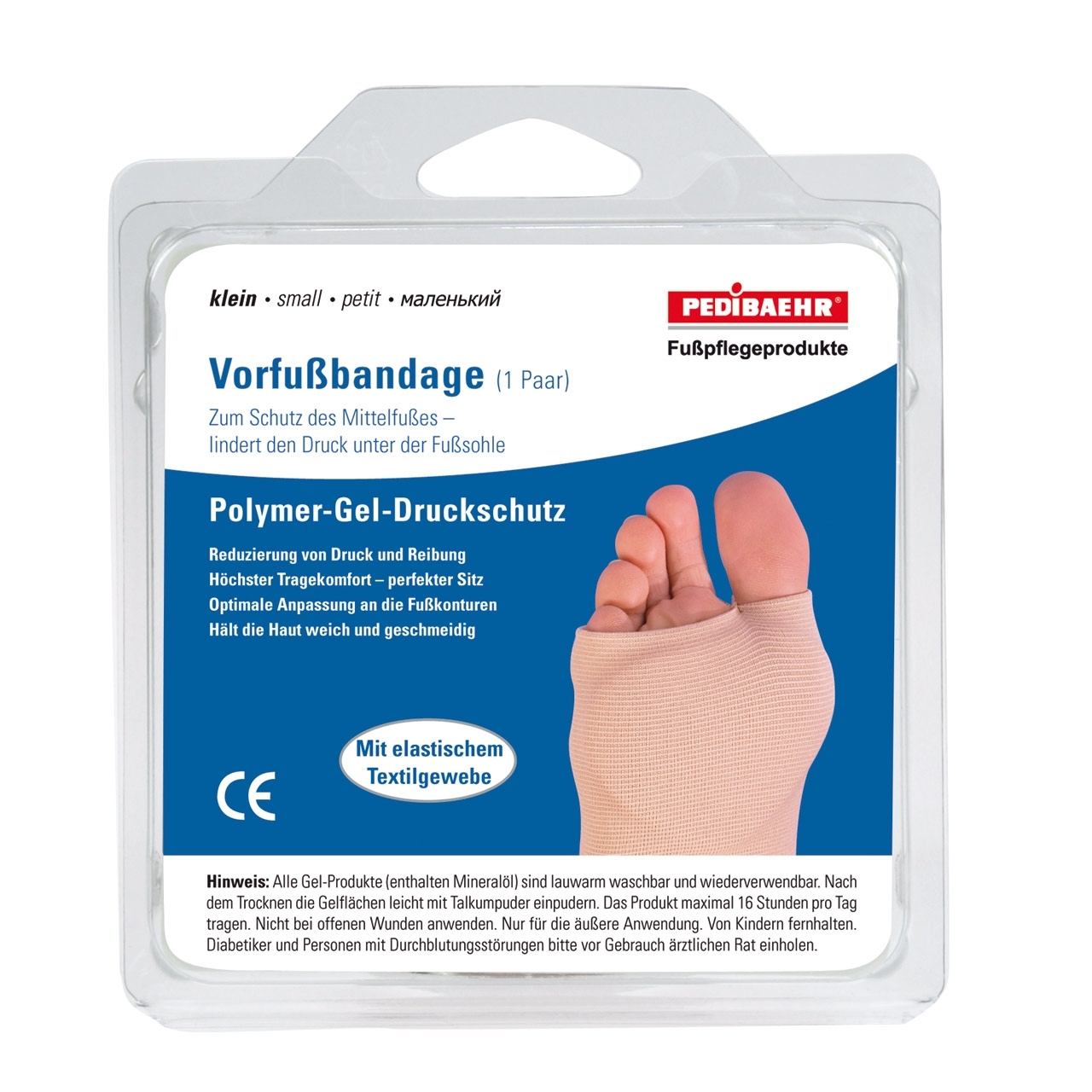 Pedibaehr Vorfussbandage klein 1 Paar