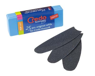 CREDO Duosoft Ersatzreibeflächen Grob 25 Stück