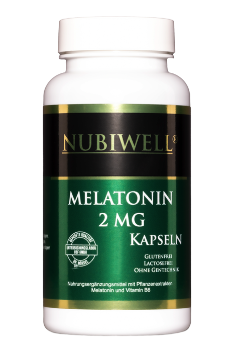 Nubiwell Melatonin 2 mg 90 Kapseln á 430 mg = 38,7 g