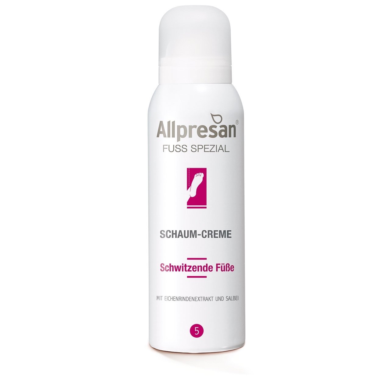Allpresan Fuß Spezial Schaum-Creme 5, schwitzende Füße, 125 ml