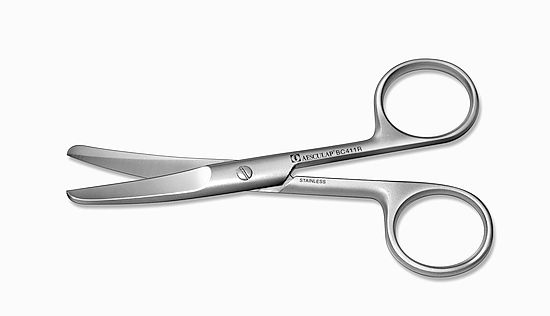 AESCULAP - Verbandschere rund/rund BC 411 R | 11,5 cm