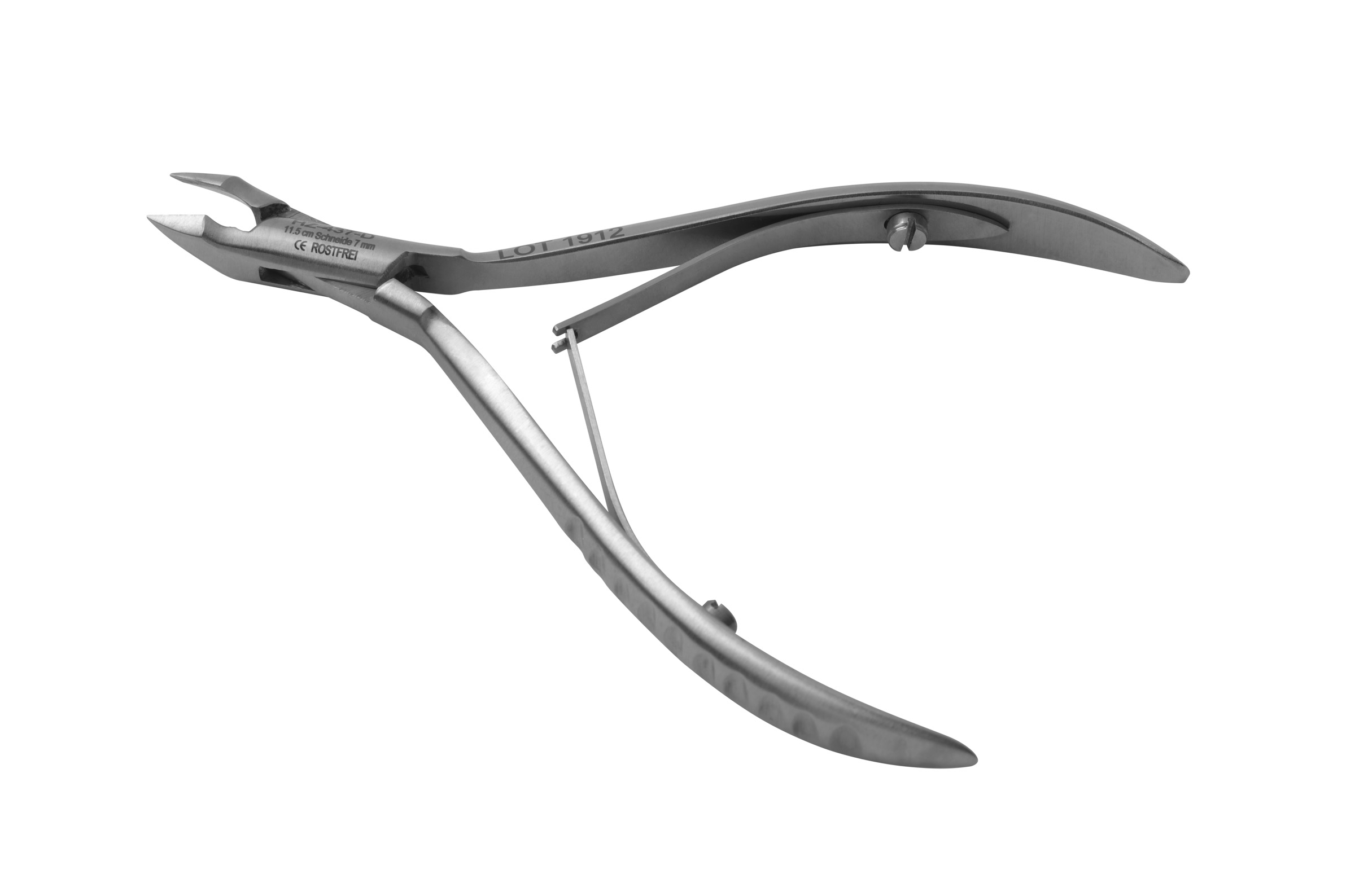 Tadelia® Professional Hautzange für diabetische Fußpflege | HZ-437-D | Länge 11,5 cm Schneide 7 mm 
