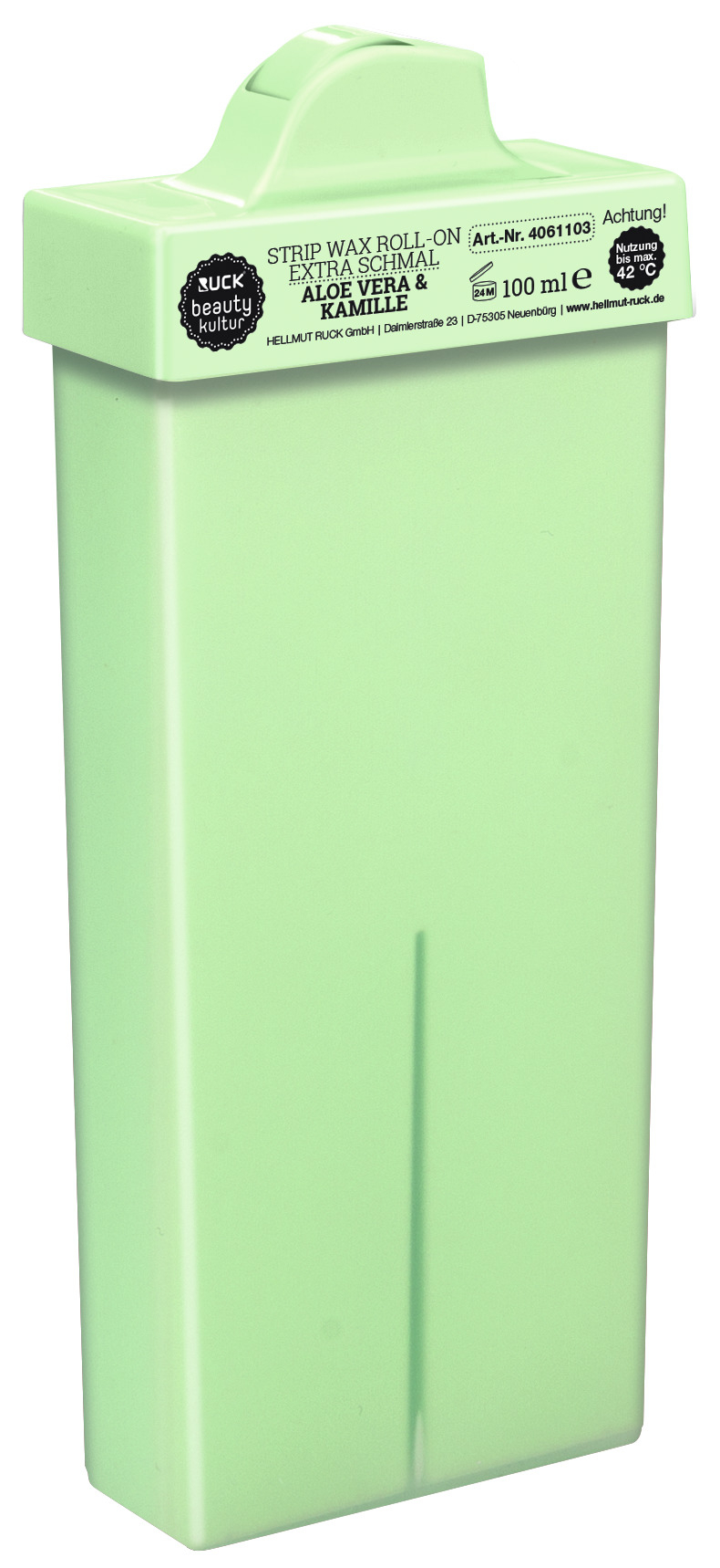 RUCK beautykultur STRIP WAX Warmwachspatrone | Aloe Vera & Kamille | extra-schml 100 ml