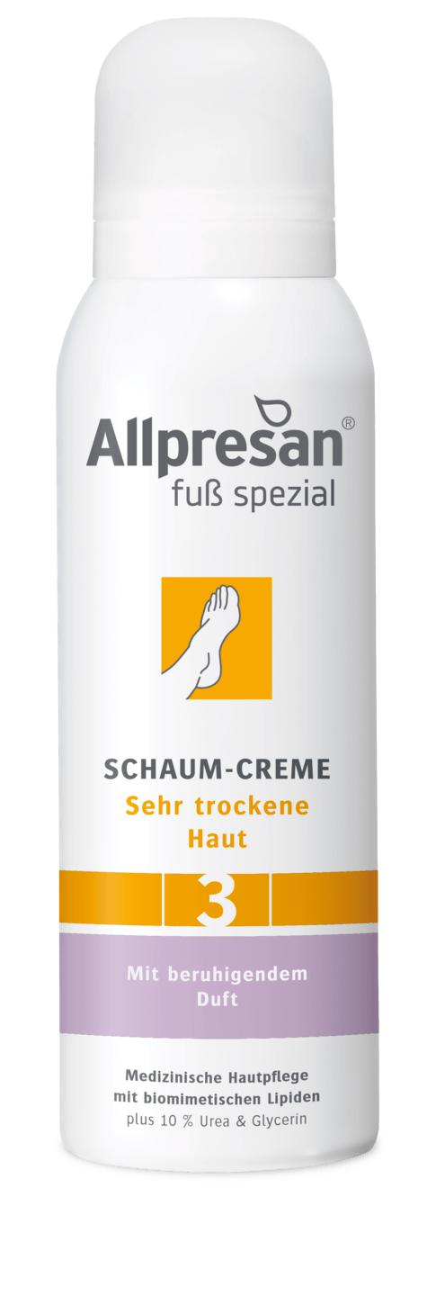 Allpresan Fuß Spezial Schaum-Creme 3 Sehr trockene Haut mit beruhigendem Duft 125 ml