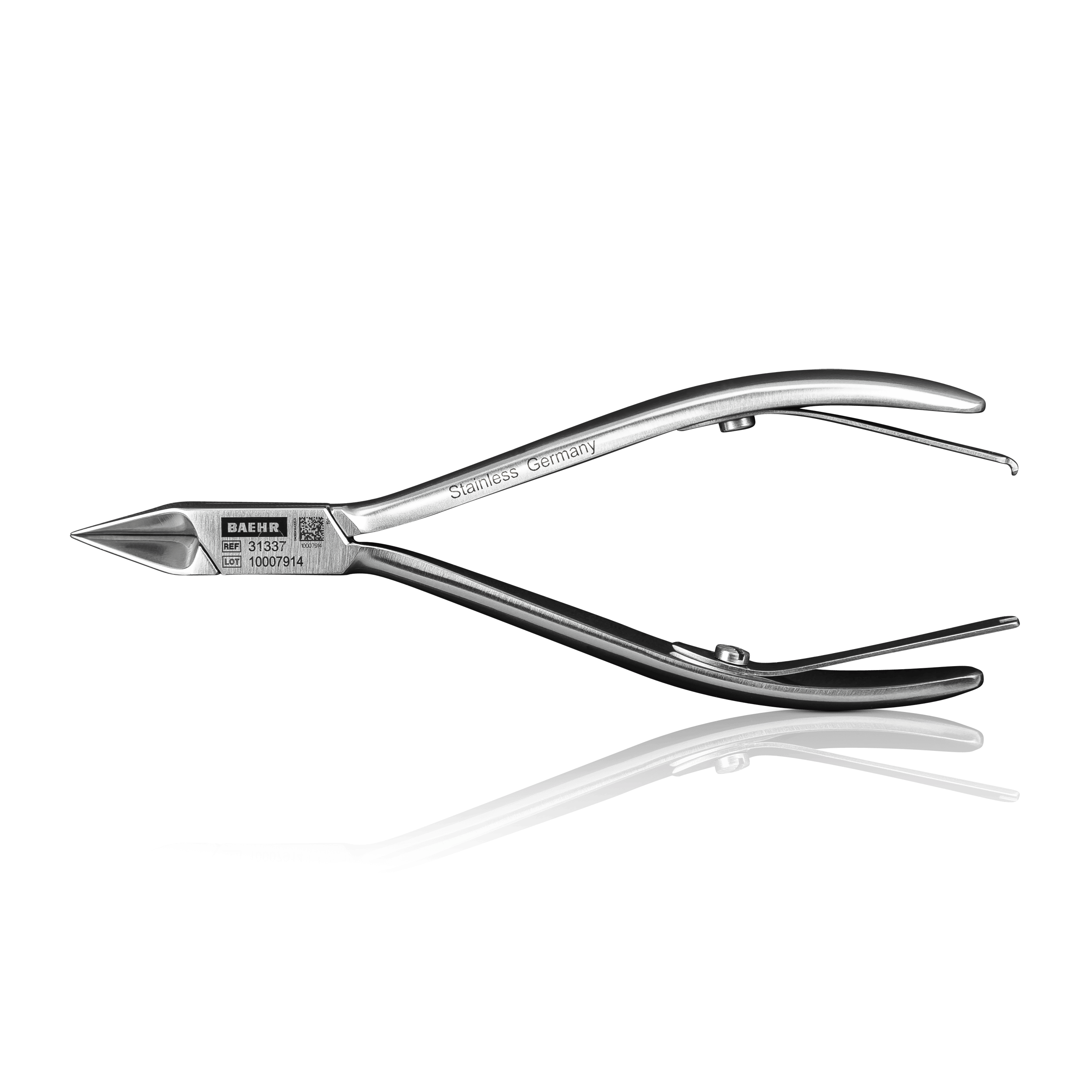 BAEHR PODOLINE Eckenzange 13 cm, gerade Schneide, 16mm