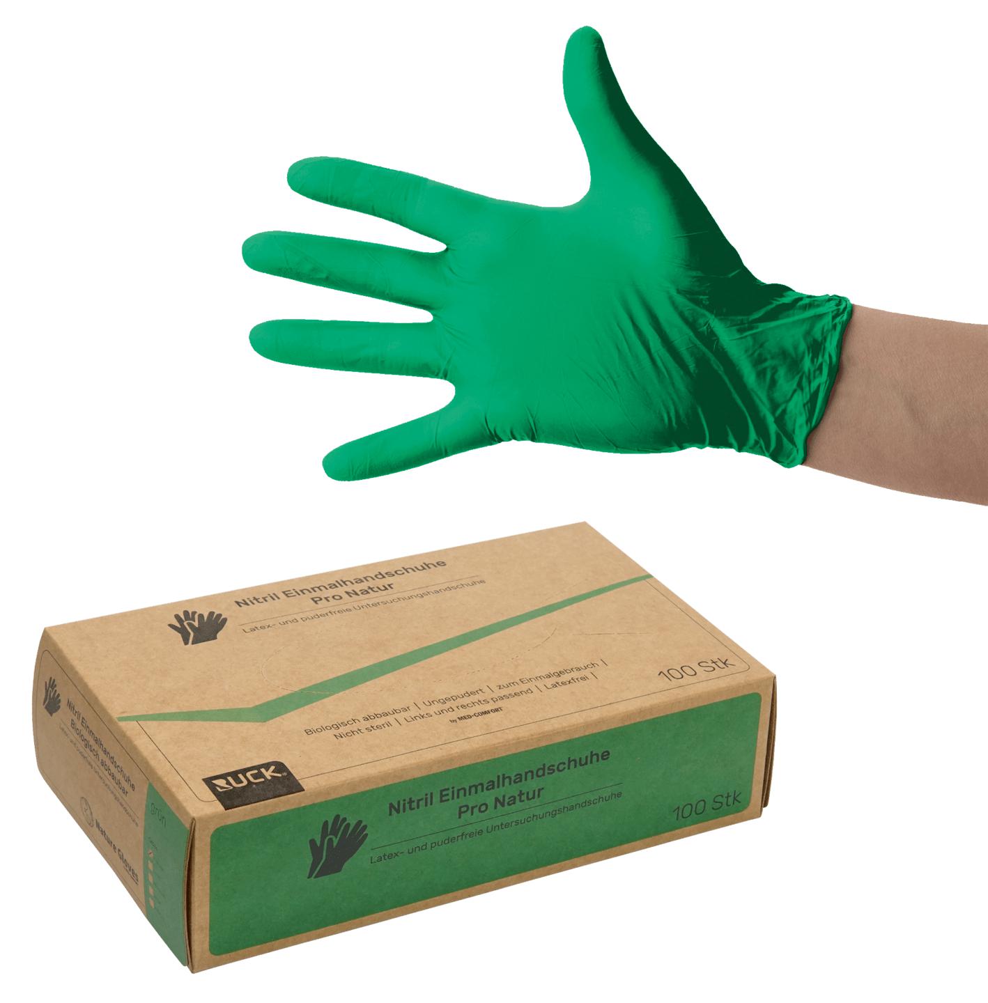 RUCK Nitril-Einmalhandschuhe biologisch abbaubar | Pro Natur 100 Stück L