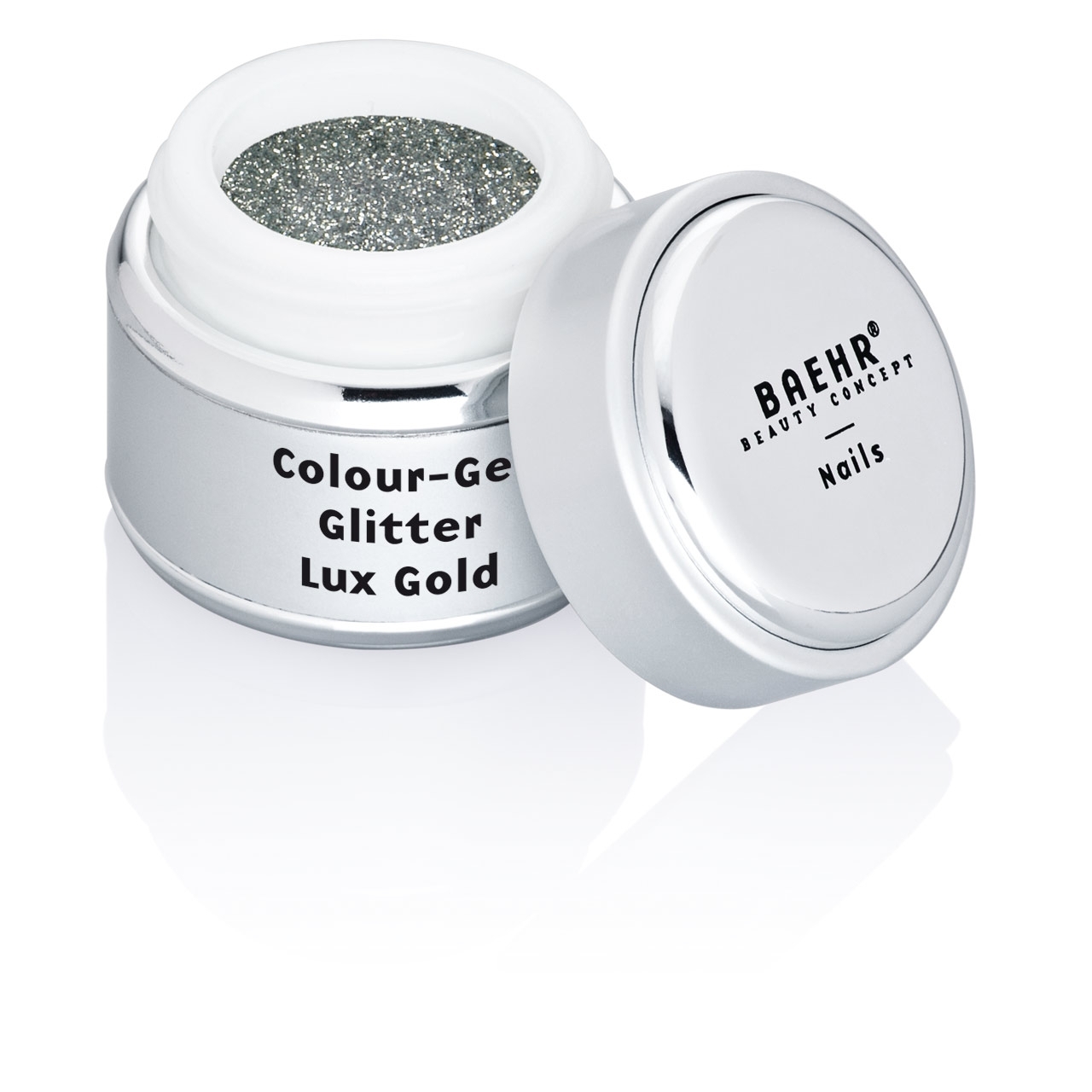 BAEHR BEAUTY CONCEPT - NAILS Colour-Gel Glitter Silver 5 ml