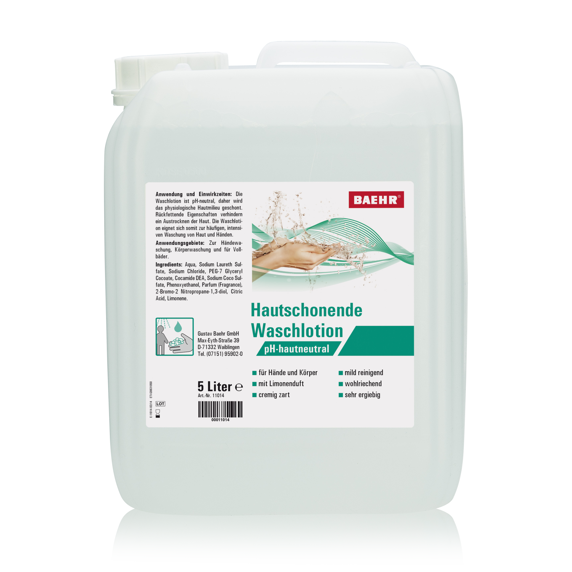 BAEHR Hautschonende Waschlotion 5000 ml