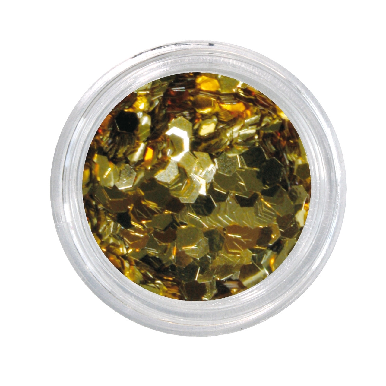 BAEHR BEAUTY CONCEPT NAILS Nailglitter Midi Sechseck gold