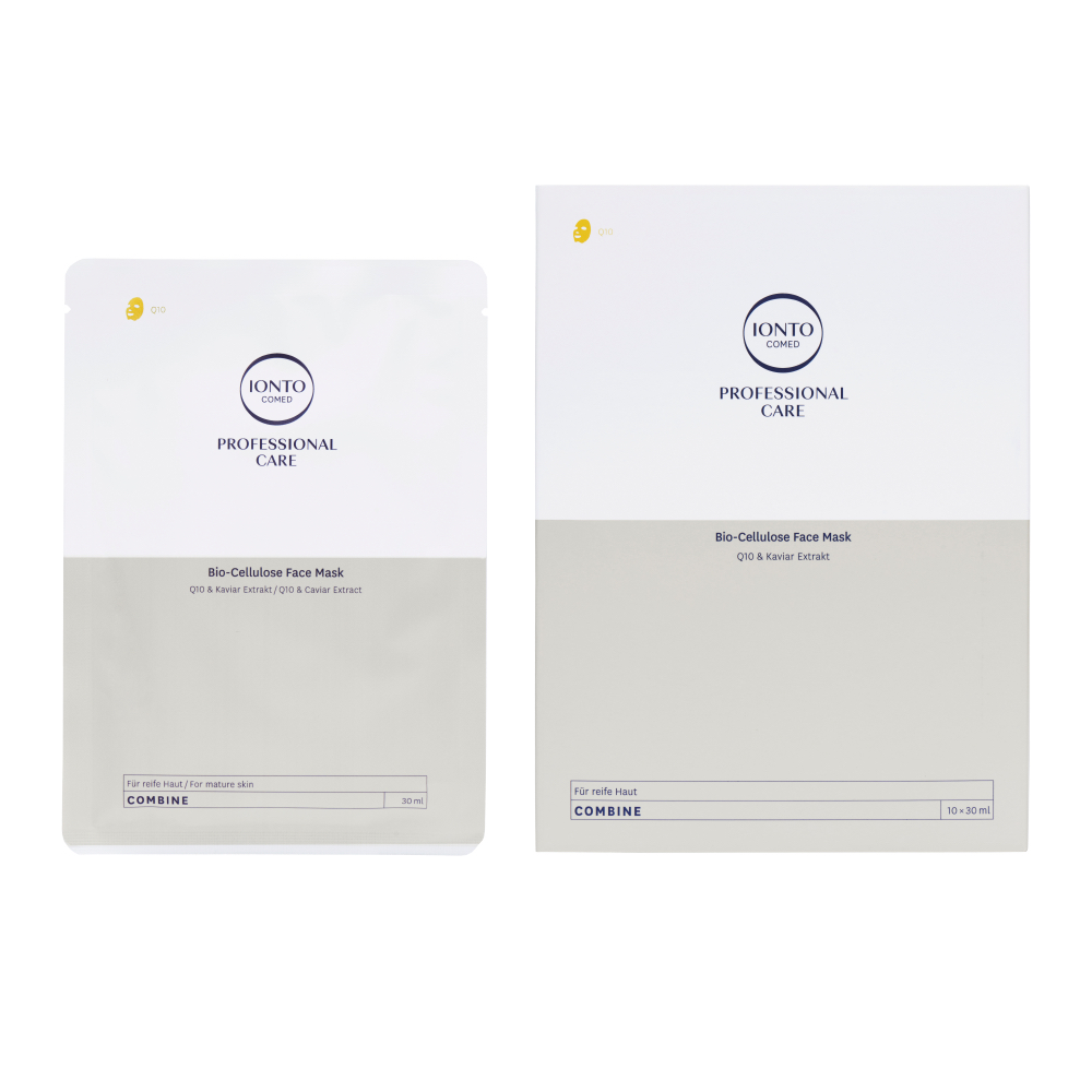 IONTO-COMED Professional Care Combine Bio-Cellulose-Mask Caviar Q10 10 Stück